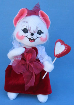 Annalee 10" Valentine Girl Mouse - Mint - 035805