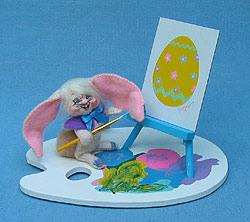 Annalee 3" Artist Bunny Vignette - Mint - 050403