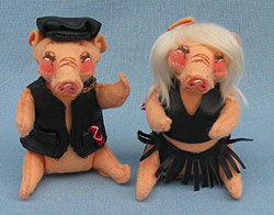 Annalee 4" Biker Pigs - Mint - Prototype - 063002