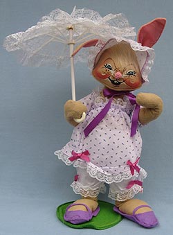 Annalee 18" E.P. Girl Bunny with Parasol - Near Mint - 071090