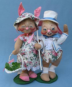 Annalee 18" E.P. Boy & Girl Bunny - Mint - 0715-0710-93x