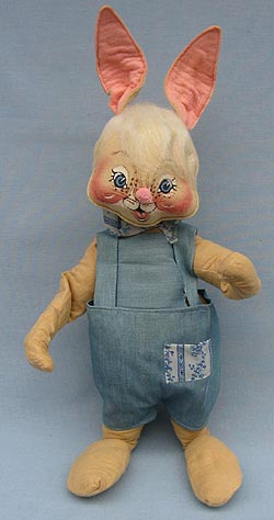 Annalee 18" Country Boy Bunny - Very Good - 072583tong