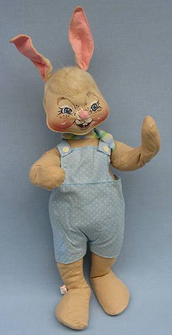 Annalee 18" Country Boy Bunny - Very Good - 072586a