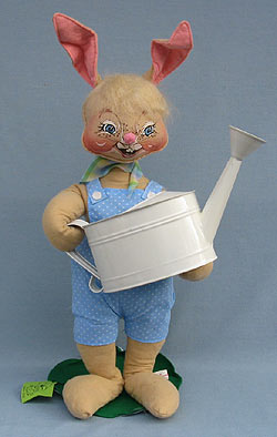 Annalee 18" Country Boy Bunny with Watering Can - Mint - 073085