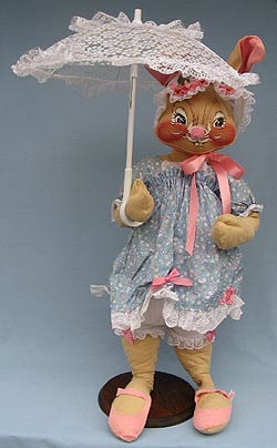 Annalee 30" E.P. Girl Bunny with Parasol - Mint - 081088ox