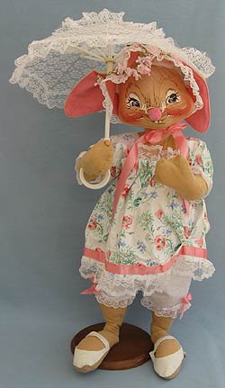 Annalee 30" E.P. Girl Bunny with Parasol - Mint - 081089