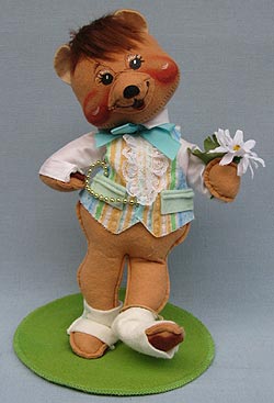 Annalee 10" Easter Parade Boy Bear - Very Good - 094196ooha