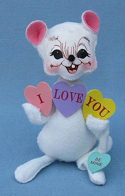 Annalee 6" I Love You Mouse - Mint - 100810