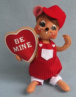 Annalee 6" Valentine Be Mine Cookie Boy Mouse 2013 - Mint - 100813