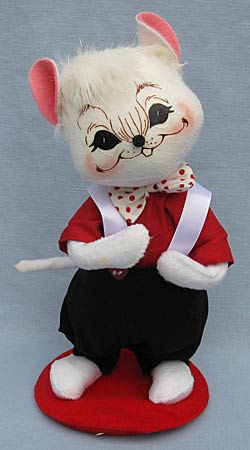 Annalee 11" Valentine Boy Mouse - Near Mint - 102209oxta