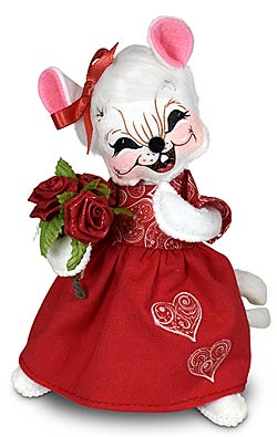 Annalee 6" Rose Bouquet Mouse 2023 - Mint - 110723