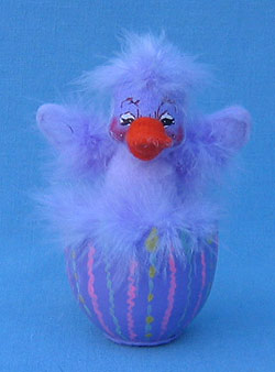 Annalee 4" Lavender Duck in Egg - Mint - 148906sq