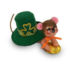 Annalee 3" Found Gold Mouse 2018 - Mint - 150018