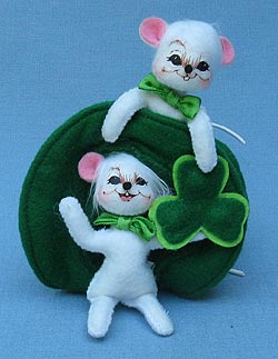 Annalee 3" Twice as Much Luck Mice - Mint - 150111