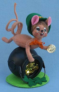 Annalee 5" Pot O' Gold Mouse 2016 - Mint - 150116