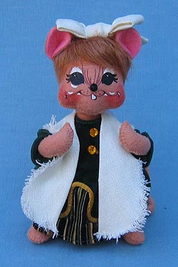 Annalee 6" Irish Girl Mouse with Shawl - Mint - 150708