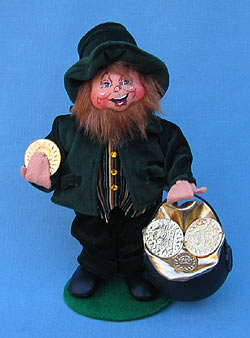 Annalee 10" Jolly Irishman Leprechaun - Mint - 151308