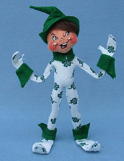 Annalee 9" Shamrock Elf Leprechaun - Mint - 151310