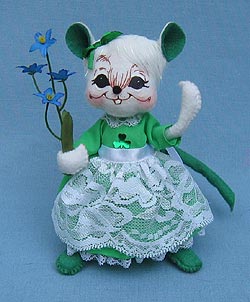 Annalee 6" Irish Girl Mouse - Mint - 151409