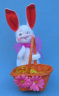 Annalee 6" Bunny with Orange Basket - Mint - 152007