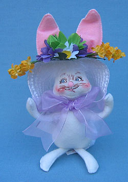 Annalee 6" Spring Bonnet Bunny - Mint - 152507