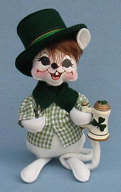 Annalee 7" Irish Mouse with Beer Stein - Mint - 170406-09