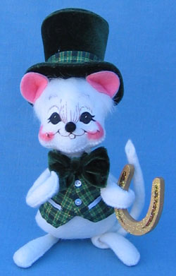 Annalee 6" Michael O' Mouse Holding Horseshoe - Mint - 171105oxt