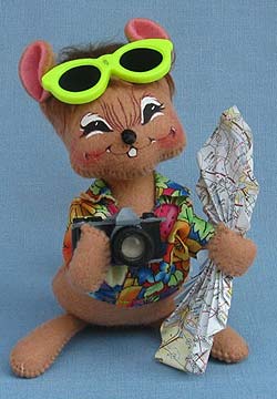 Annalee 7" Vacation Mouse - Mint - 200302sq