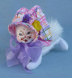 Annalee 4" Spring Bonnet Kitty Cat 2016 - Mint - 200316