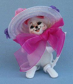 Annalee 5" Easter Bonnet Mouse 2015 - Mint - 200515