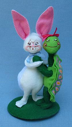 Annalee 5" Tortoise Turtle & Hare Hugging - Mint - 201311