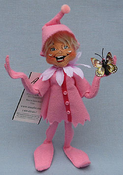 Annalee 9" Pink Spring Elf with Butterfly - Mint - 201410m