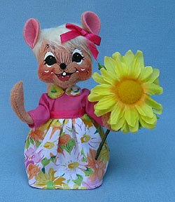 Annalee 6" Spring Girl Mouse - Mint - 201811