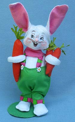 Annalee 8" Garden Boy Bunny with Carrots - Mint - 202012