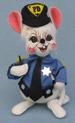 Annalee 7" Policeman Mouse - Mint - 202803