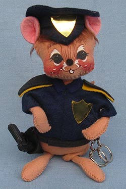 Annalee 7" Policeman Mouse - Mint - 202894oxt