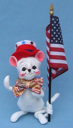 Annalee 6" Patriotic Boy Mouse - Mint - 204205oxt