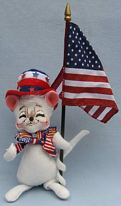 Annalee 6" Patriotic Boy Mouse - Near Mint - 204205sqx