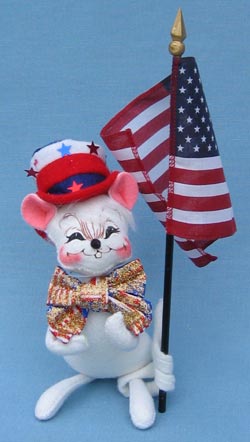 Annalee 6" Patriotic Boy Mouse - Mint - 204205sqxt