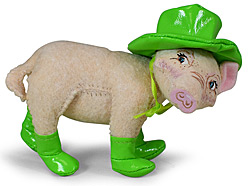 Annalee 4" Spring Showers Pig 2023 - Mint - 210523