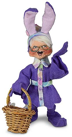 Annalee 5" Easter Egg Hunt Purple Elf 2023 - Mint - 210823