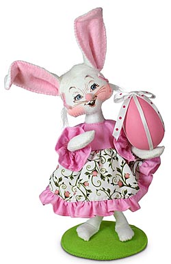 Annalee 6" Dainty Pink Girl Bunny 2024 - Mint - 211224