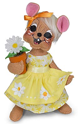 Annalee 6" Daisy Girl Mouse 2023 - Mint - 211923