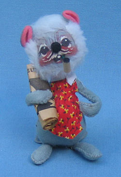 Annalee 7" Retired Grampa Mouse - Mint - 228575