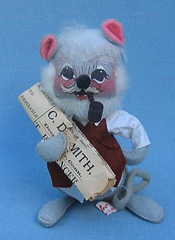 Annalee 7" Retired Grampa Mouse - Mint / Near Mint - 228584