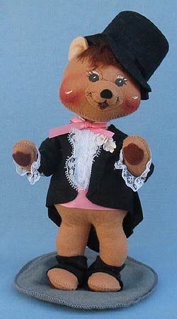 Annalee 10" Groom Bear - Very Good  - 232691ooha