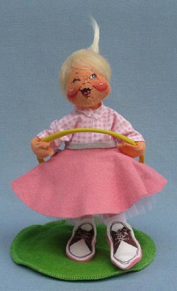 Annalee 7" Lil' Lula Hooper with Hula Hoop - Winking - Mint - 232898w