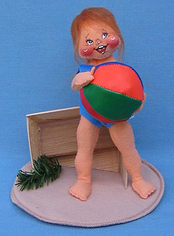 Annalee 7" Sandy at the Beach with Boat and Ball - Mint - 234198