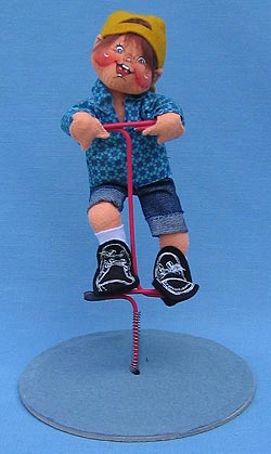 Annalee 7" Jumping Rick on Pogo Stick - Mint - 234298