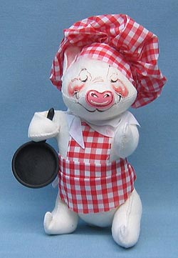 Annalee 10" Barbecue Chef Pig - Mint - 241089x